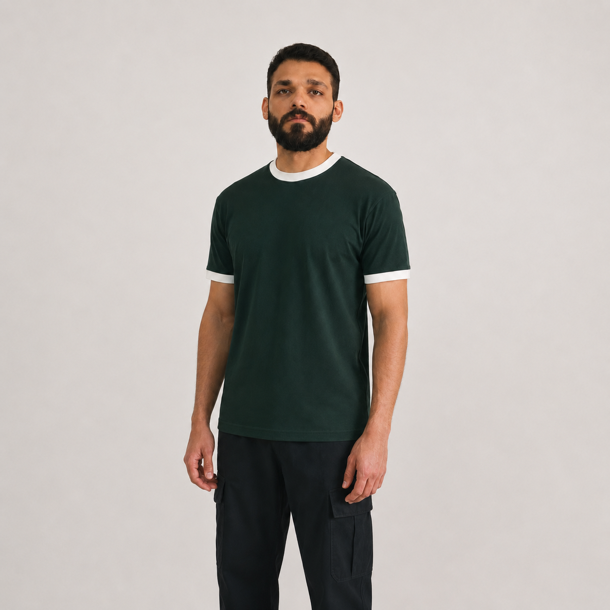 Dark Green Ringer T-Shirt