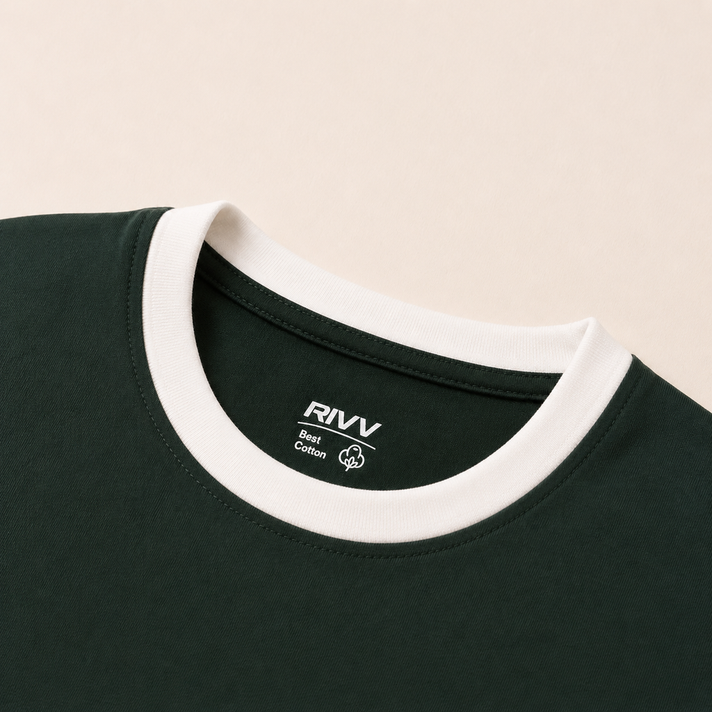 Dark Green Ringer T-Shirt