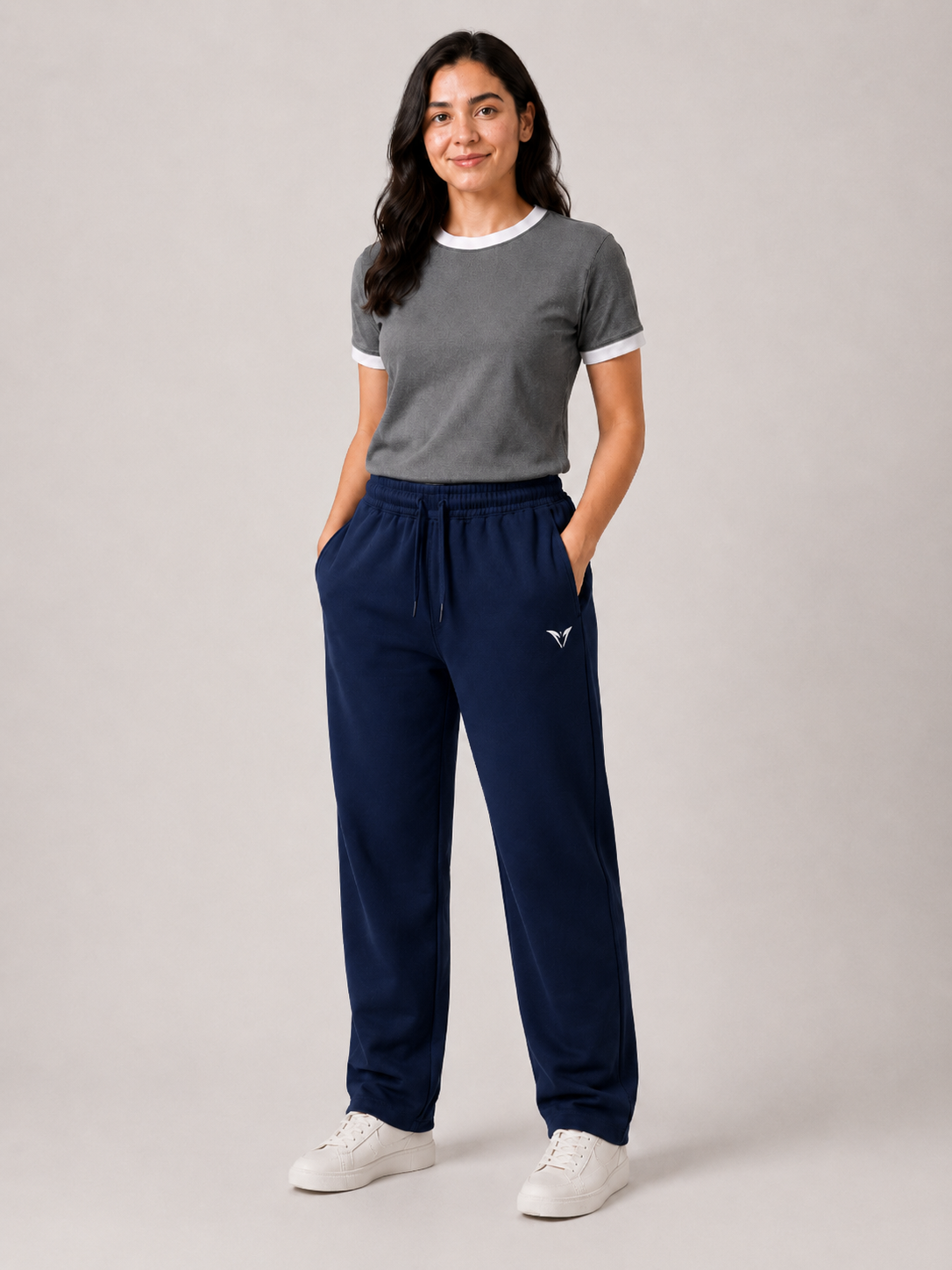 Women Navy Blue Active Pant