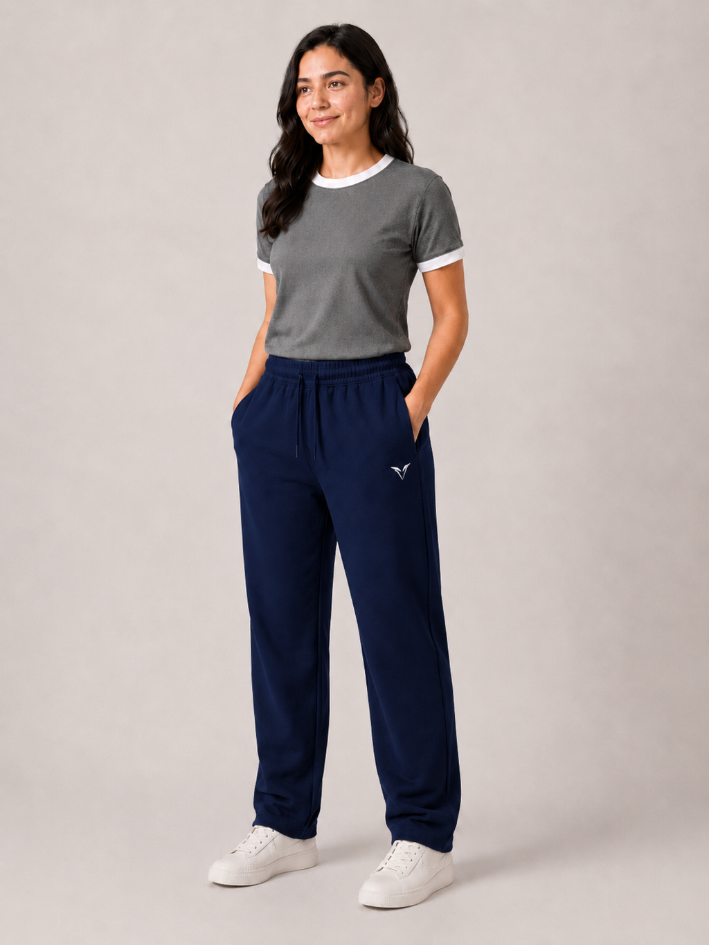 Women Navy Blue Active Pant