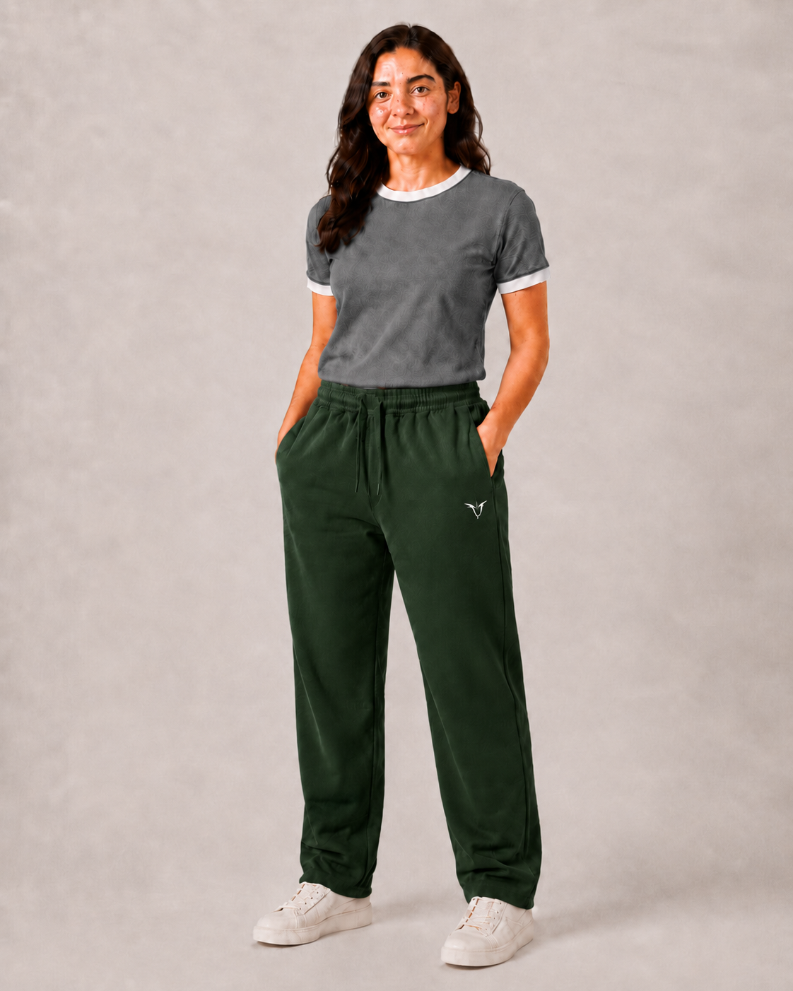 Women Dark Green Active Pant