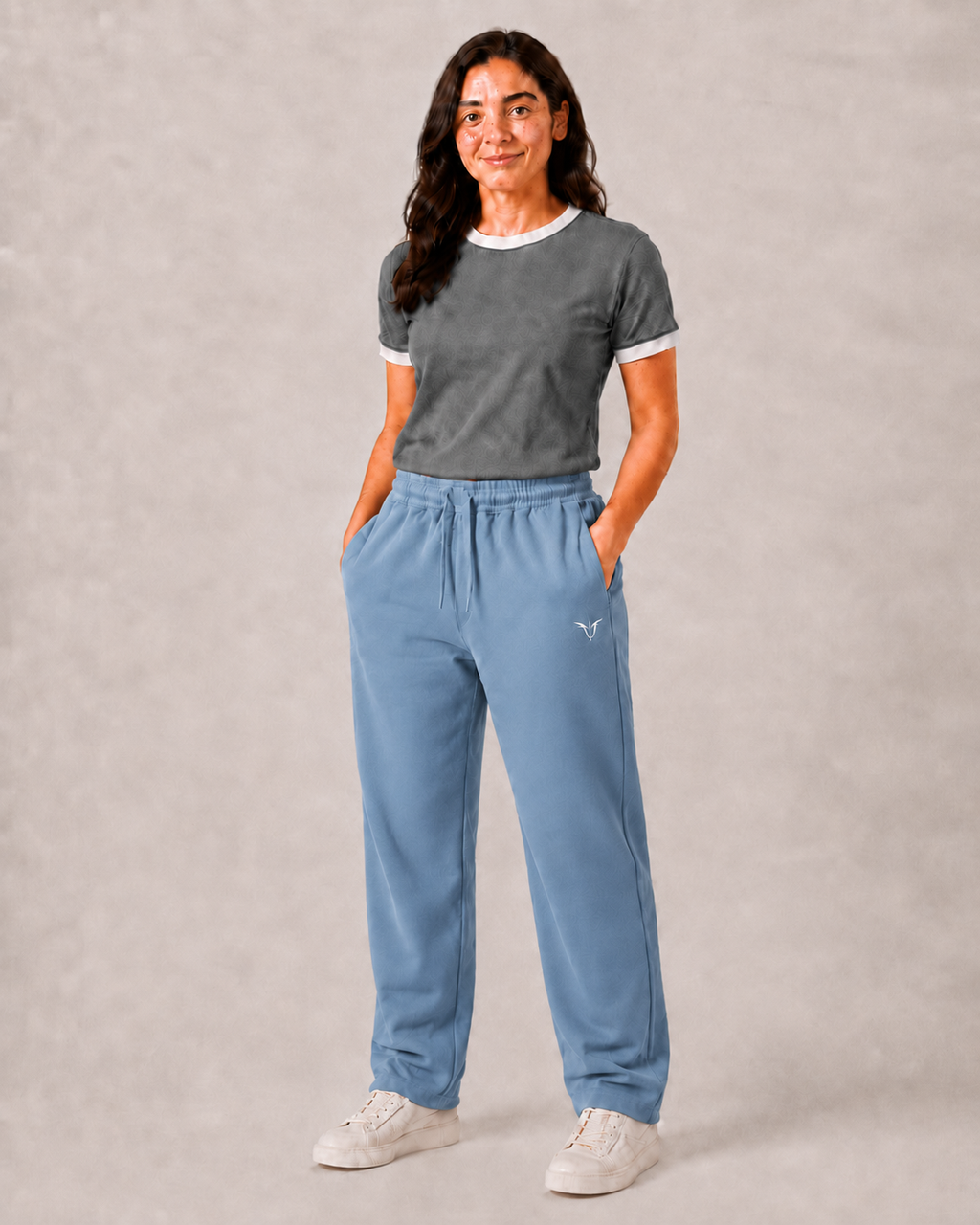 Women Dark Baby Blue Active Pant