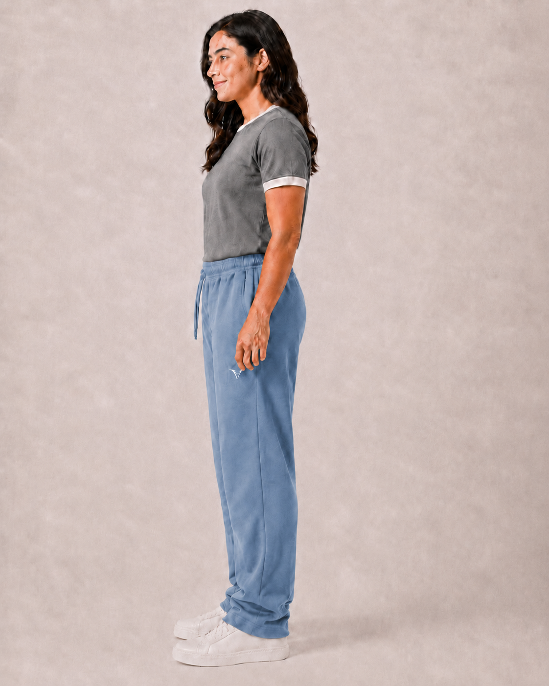 Women Dark Baby Blue Active Pant