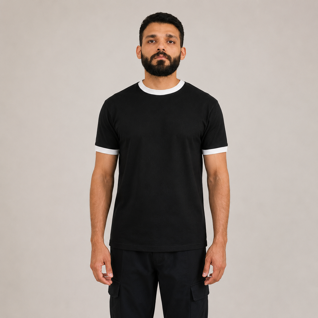 Black Ringer T-Shirt