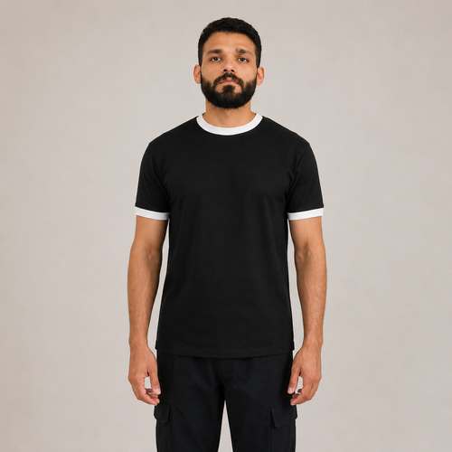Black Ringer T-Shirt