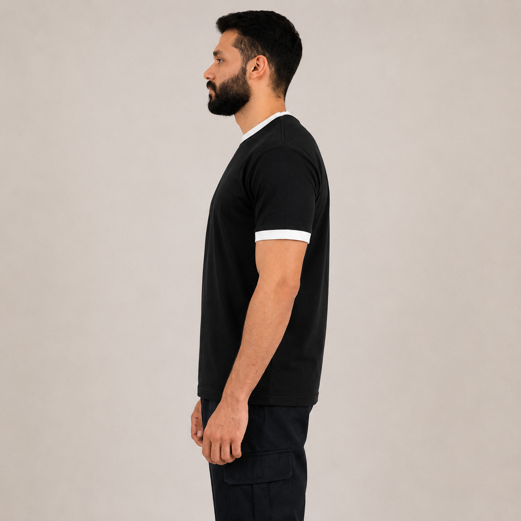 Black Ringer T-Shirt