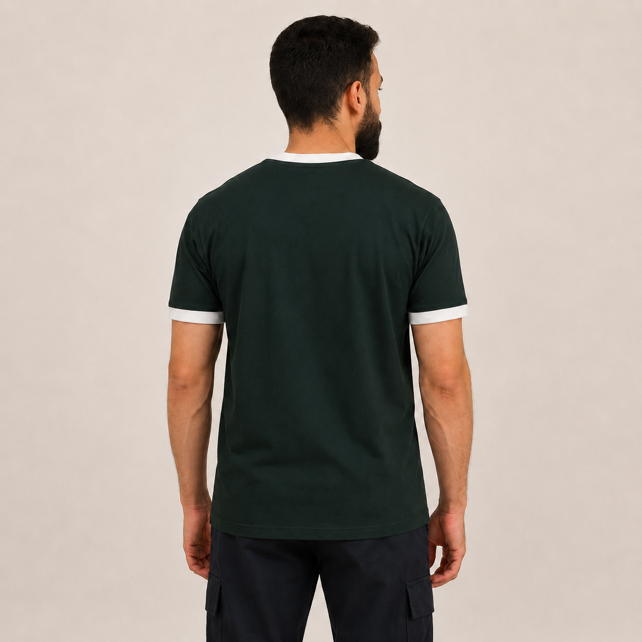 Dark Green Ringer T-Shirt
