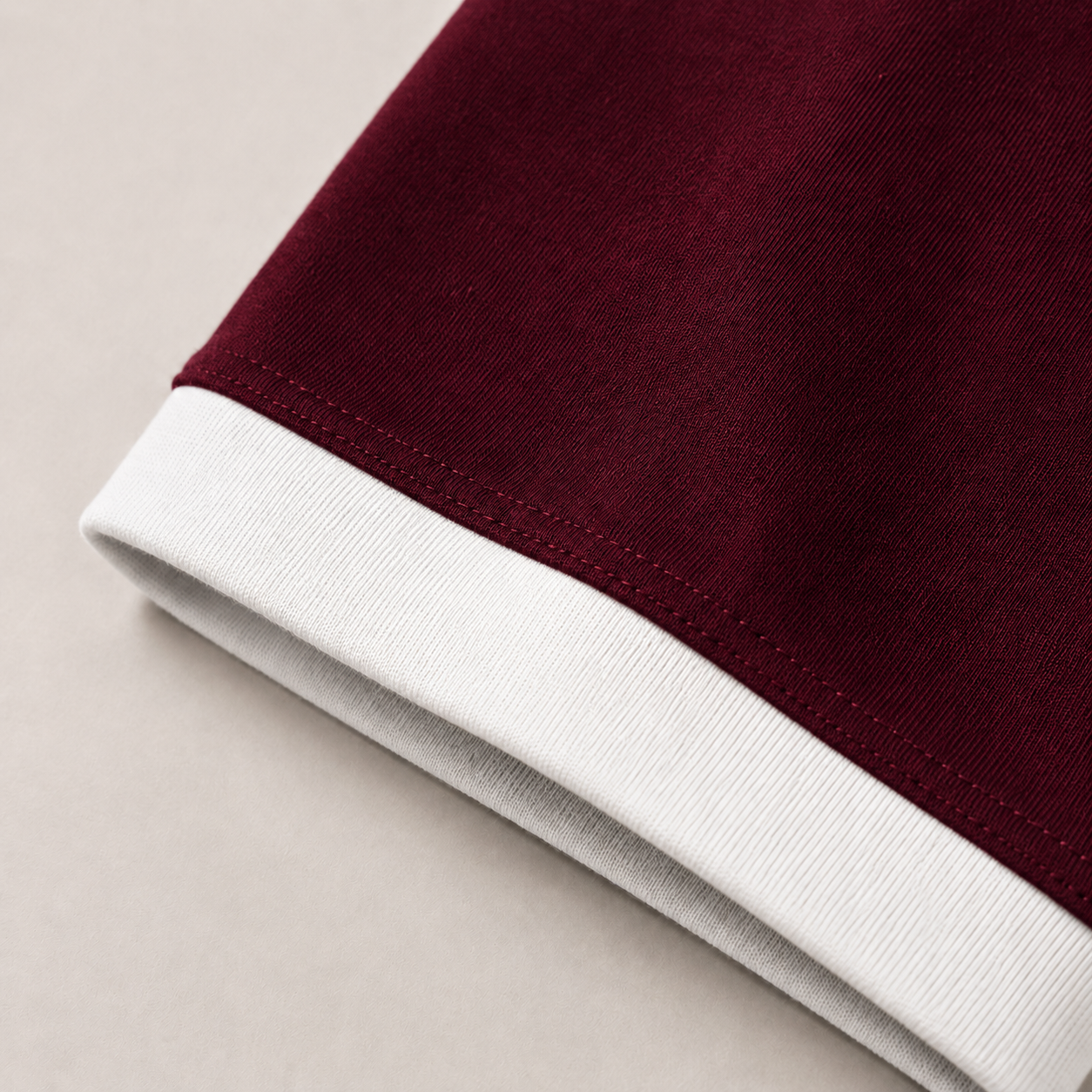 Burgandy Ringer T-Shirt