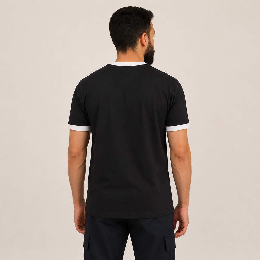 Black Ringer T-Shirt