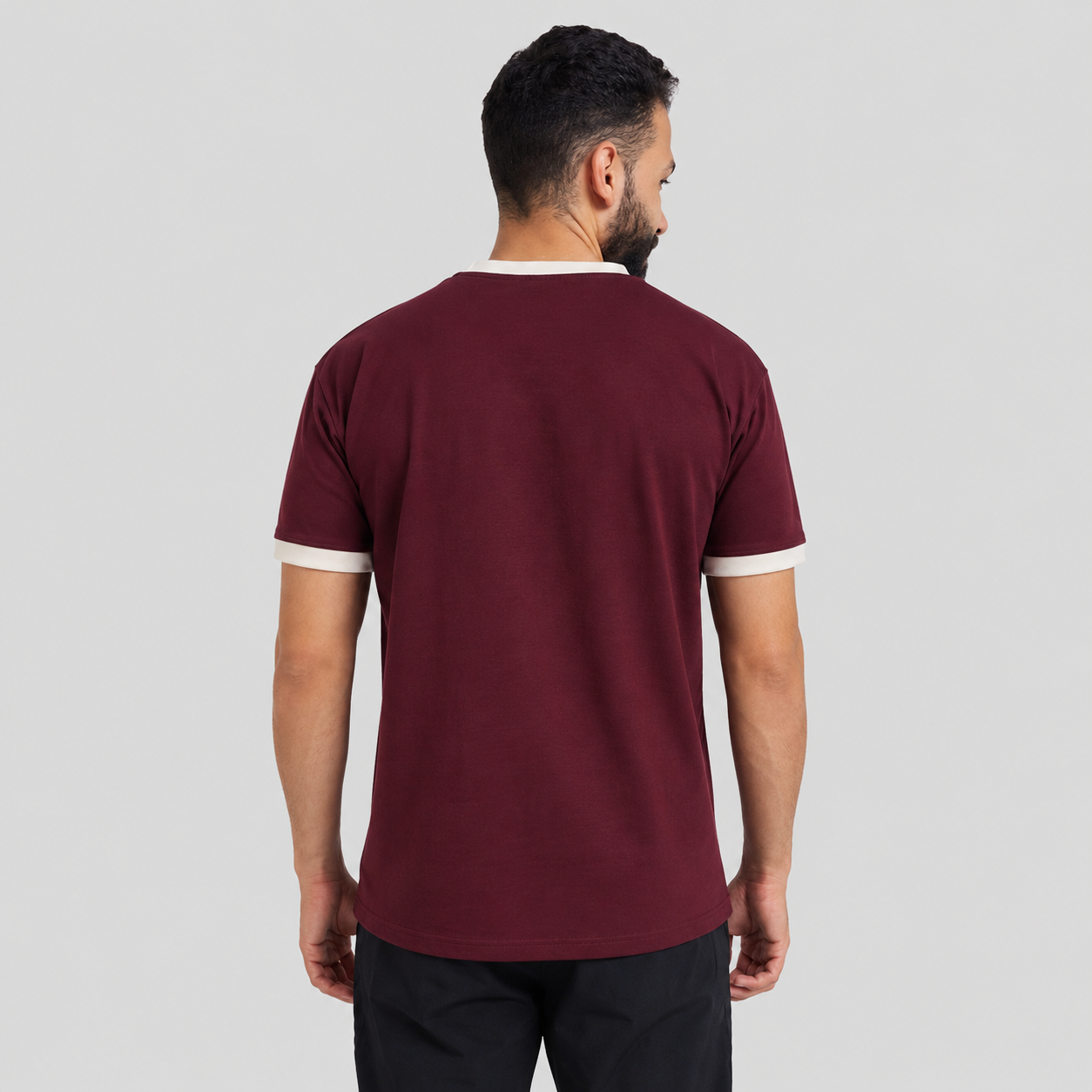 Burgandy Ringer T-Shirt