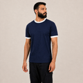 Navy Blue Ringer T-Shirt